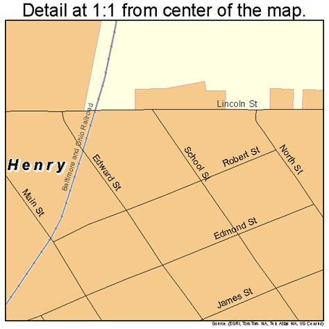 Henry Illinois Street Map 1734163