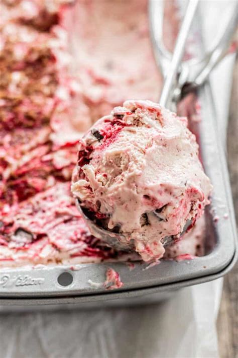 Raspberry Chocolate Ice Cream - Baking With Butter