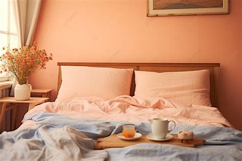 The Bed Is Pink Background, Furniture, Fall, Winter Background Image And Wallpaper for Free Download