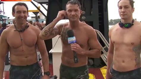 Pete Hegseth swims with Navy Seals to honor veterans