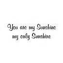 'you are my sunshine' wall sticker by nutmeg | notonthehighstreet.com