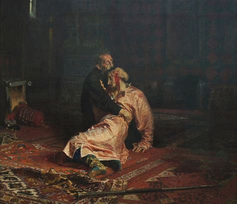 Ivan The Terrible and His Son Ivan on November 16, 1581 by Ilya Repin | Renaissance art, Art ...