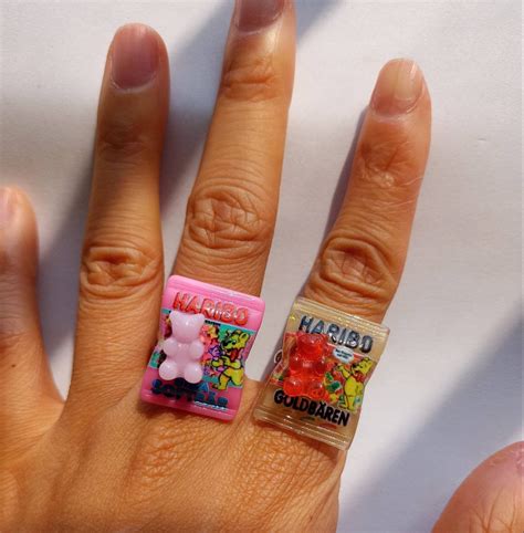 Haribo gummy bear ring Haribo ring Kawaii cute ring | Etsy