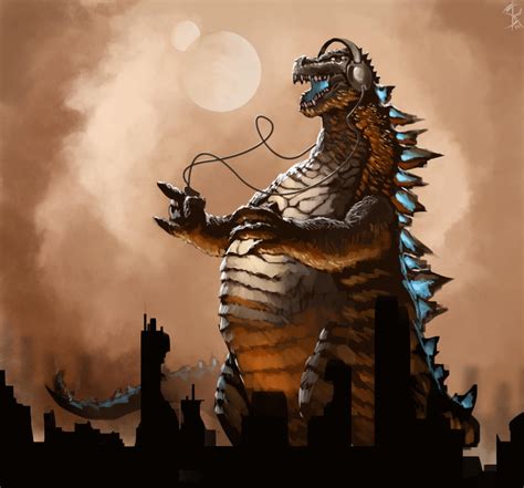 Gojira Listens to Gojira! by SaneKyle on DeviantArt