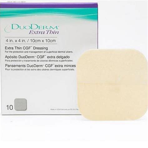 DuoDerm CGF Hydrocolloid Dressing 4" x 4" - DirectPatient.com