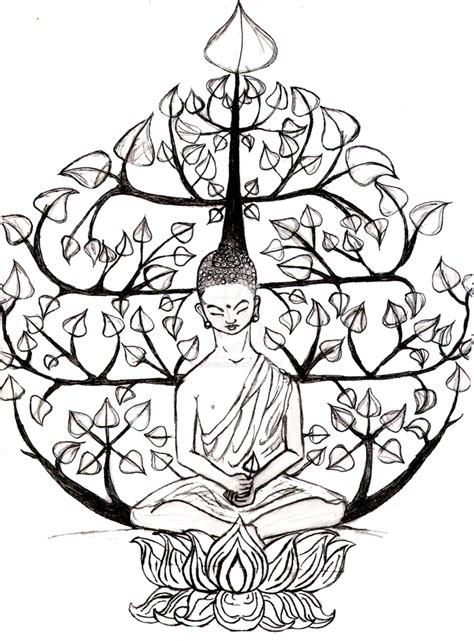 Bodhi Tree Drawing at GetDrawings | Free download