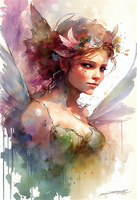 Premium Photo | Faeries wings pretty floral whimsical colorful graphic watercolor artwork