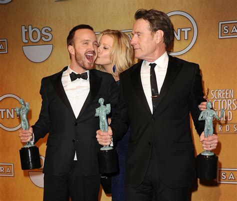 Breaking Bad costars Aaron Paul, Anna Gunn, and Bryan Cranston got ...