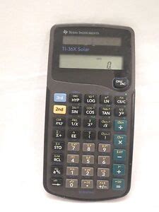 Texas Instruments TI-36 X Solar Calculator. Tested Working. | eBay