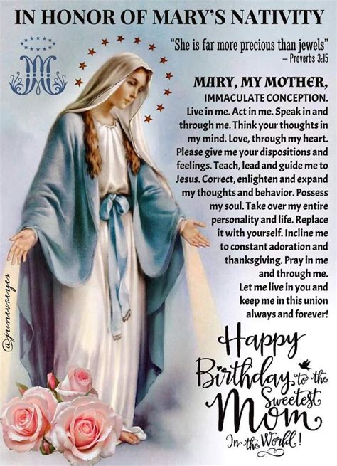 Pin by Marie Pereira on Mama Mary | Birthday wishes for mother, Blessed mother, Prayers to mary