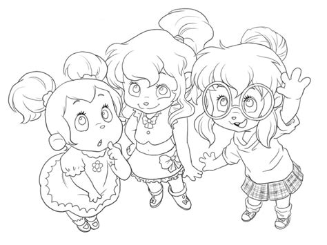 Chipettes Coloring Pages at GetDrawings | Free download