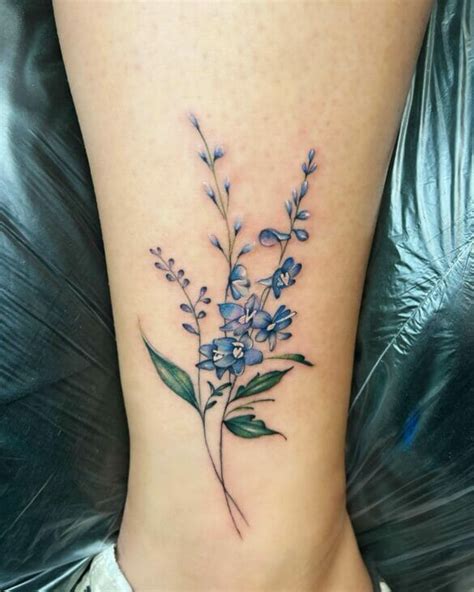 101 Best Delphinium Tattoo Ideas That Will Blow Your Mind!