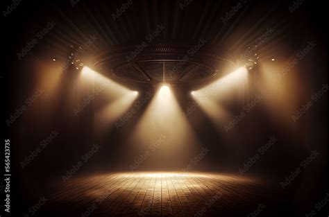 spotlight on stage Stock Illustration | Adobe Stock