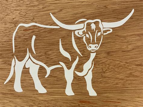 Cow Bull Longhorn SVG / Vector 008, Clip Art , Cut File, Cattle ...