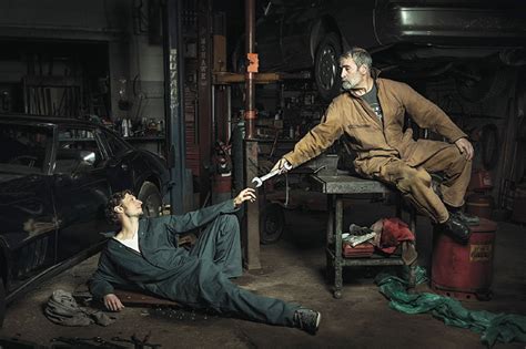 Auto Mechanics Recreate Renaissance Paintings - ArTES Magnet