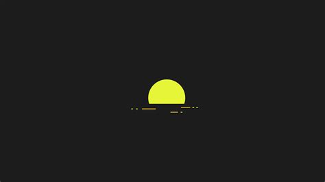 1920x1080 Resolution Minimalism Sun 4k 1080P Laptop Full HD Wallpaper ...