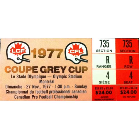 Grey Cup Tickets - Canadian Football Hall of Fame