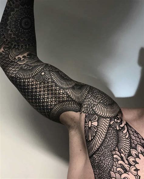 Update more than 66 full sleeve geometric tattoo best - in.coedo.com.vn