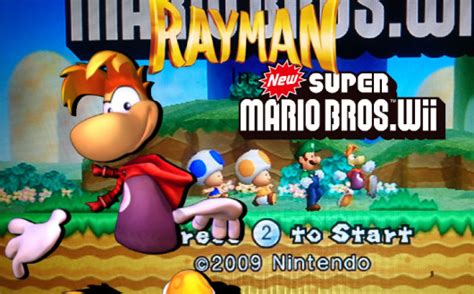 Rayman over Mario [New Super Mario Bros. Wii] [Mods]