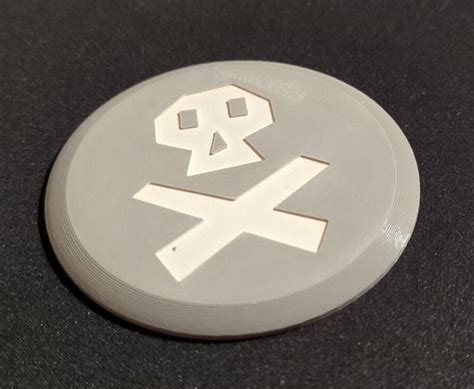 Runescape Coaster - Death Rune by Crow | Download free STL model | Printables.com