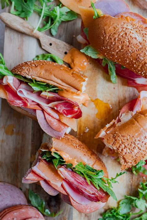 Italian-Style Sandwiches with Calabrian Chiles Mayo - thecommunalfeast.com