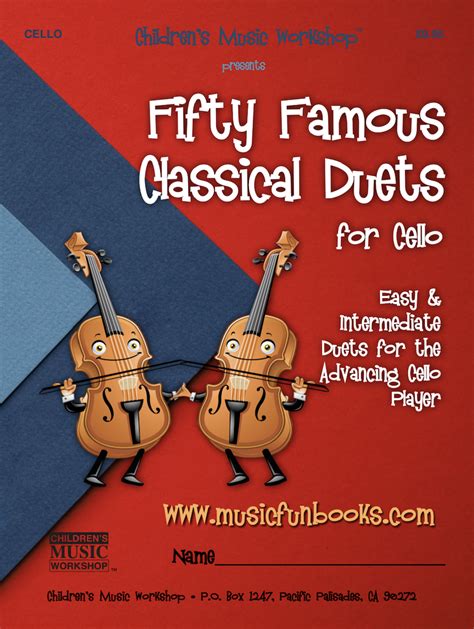 Fifty Famous Classical Duets for Cello - Music Fun Books