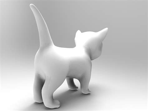 Cute cat 3D model - TurboSquid 1220859