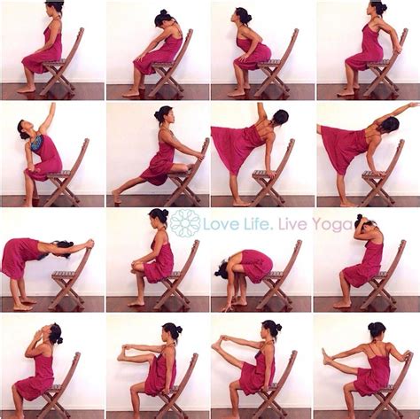 Yoga with Chair | Chair pose yoga, Chair yoga sequence, Chair yoga