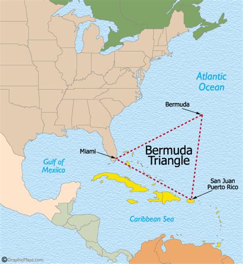 TRIANGOLO DELLE BERMUDA MAPPA E BREVE STORIA