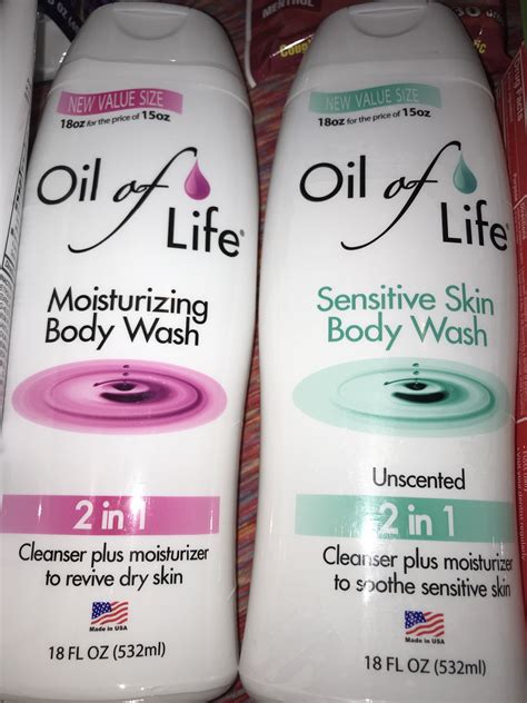 These two body washes are for sensitive/dry skin. They smell amazing and are healthy for rough ...