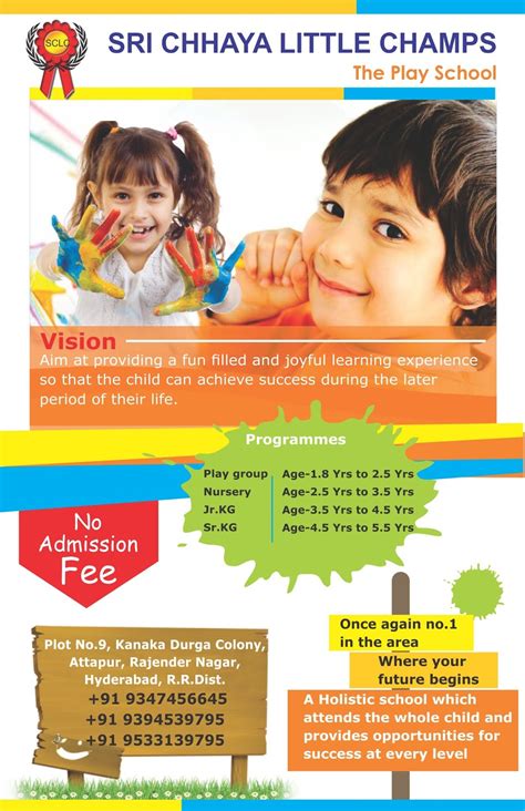 Play School Leaflet Design