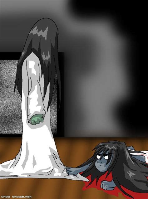 Sadako vs Kayako by crow-skywalker on DeviantArt