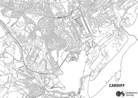 Cardiff map to colour in | www.ordnancesurvey.co.uk/blog/201… | Flickr