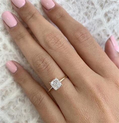 2 CT Radiant Cut Diamond Ring Radiant Diamond Engagement Ring | Etsy