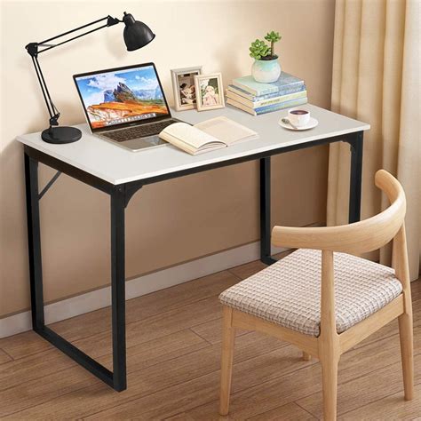 Buy Small Computer Desk 39 inch Teen Student Desks For Bedroom Small Space, Home Office Writing ...