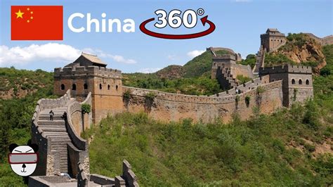 🇨🇳 360° The Great Wall Of China (万里长城) | Mutianyu, China【VR Travel ...