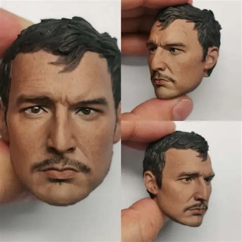 1:6 SCALE PEDRO Pascal Mandalorian Head Sculpt Carved For 12" Hot Toys Action Fi $19.99 - PicClick