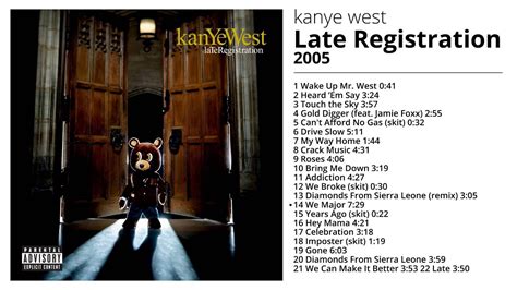 Kanye West - Late Registration (Full Album) - YouTube