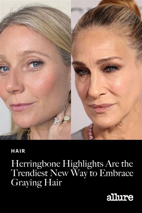 Herringbone Highlights Are the Trendiest New Way to Embrace Graying Hair in 2022 | Hair colour ...