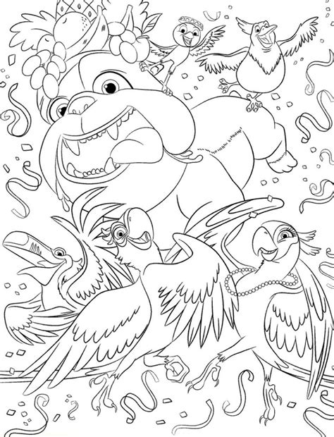 Adventures tale of birds Rio 20 Rio coloring pages | Free Printables