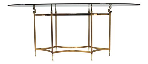 Brass & Glass Dining Table on Chairish.com | Dining table, Glass dining table, Dining