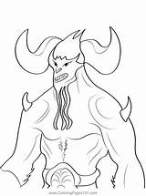 Demon 3 Coloring Page For Kids  Free Demons Printable Pages sketch template