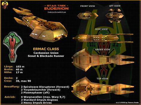 Cardassian Ermac class Data-Sheet by Euderion on DeviantArt