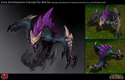 Rek'Sai the Void Burrower Early Concept Pitch by Yideth on DeviantArt