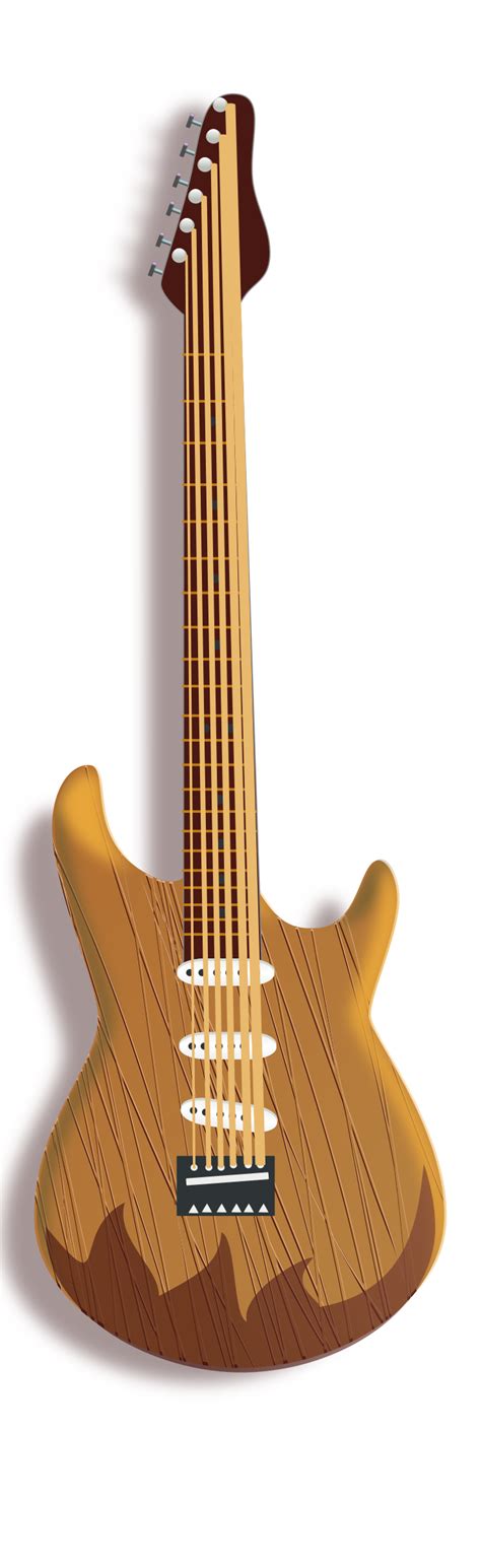 Clipart - wood guitar