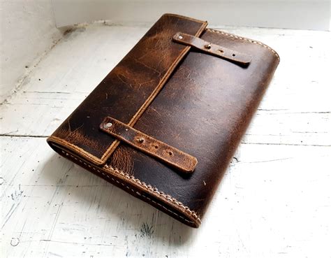 Refillable leather Journal. Leuchtturm1917 cover . A5 refillable journal. Leather Book Cover ...