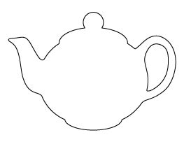 Free Shape and Object Patterns for Crafts, Stencils, and More | Page 7 | Pattern, Tea pots ...
