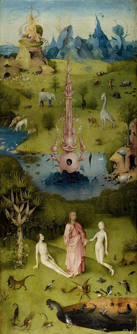 File:Hieronymus Bosch - The Garden of Earthly Delights - The Earthly Paradise (Garden of Eden ...