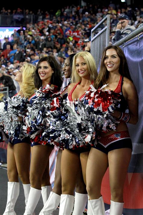 Cheerleaders Perform During Patriots-Steelers Game | New england ...