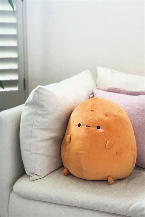 Tayto Potato Mochi Plush | Kawaii plush, Cute stuffed animals, Cute pillows